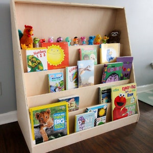 Montessori shelf toy shelf bookshelf 2 shelf set WOODWORKING PLANS image 2