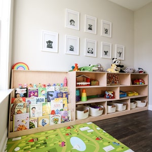 Montessori shelf toy shelf bookshelf 2 shelf set WOODWORKING PLANS image 3