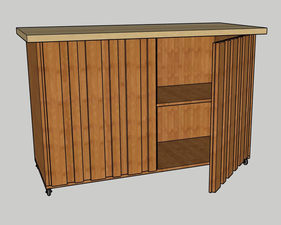 Rolling Craft Storage Table PDF Printable Woodworking Plans - Etsy