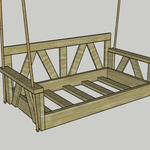 DIY Porch Bed Swing- Crib Size - Printable PDF Woodworking Plans