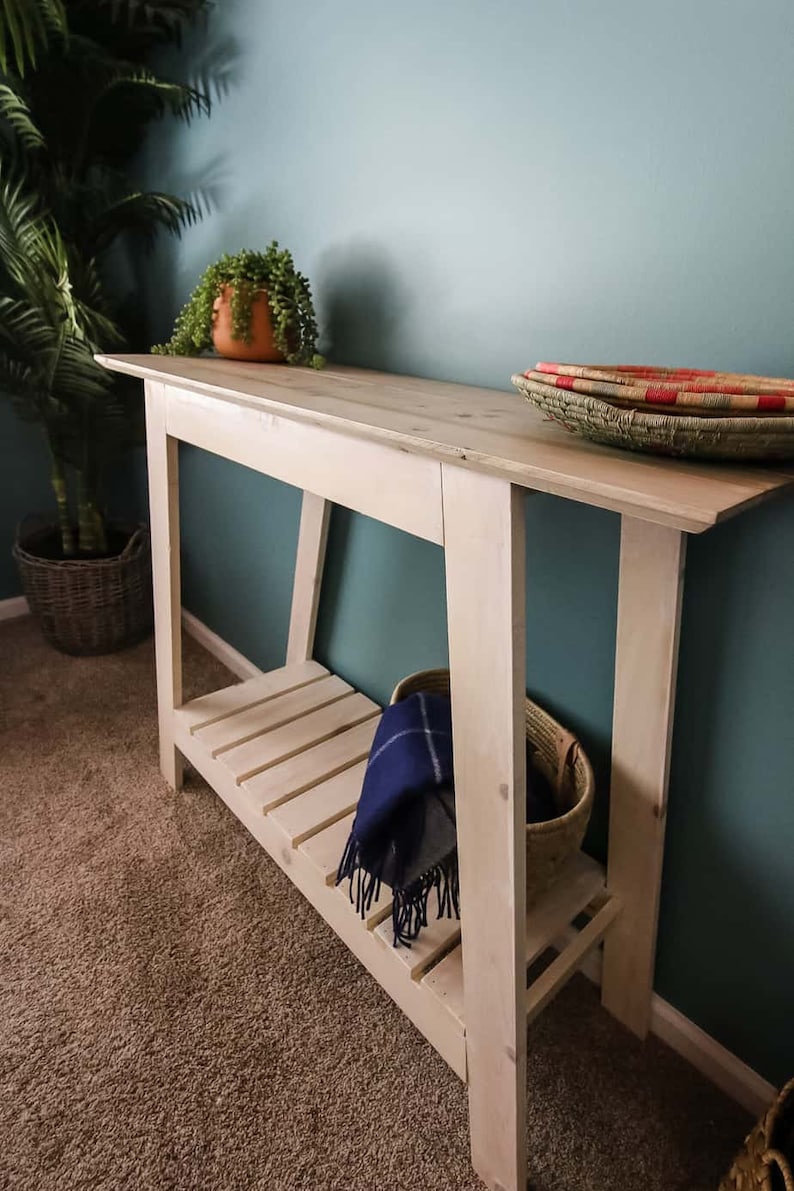 DIY Coastal Farmhouse Console Table Printable PDF Etsy