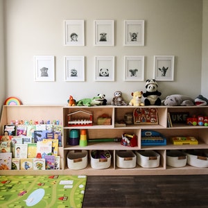 Montessori shelf toy shelf bookshelf 2 shelf set WOODWORKING PLANS image 8