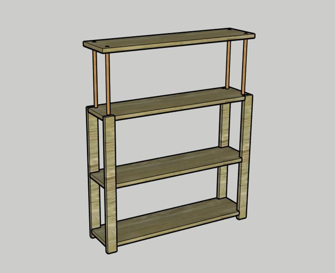Rustic Metal and Wood Console Table PDF Printable Woodworking Plans - Etsy