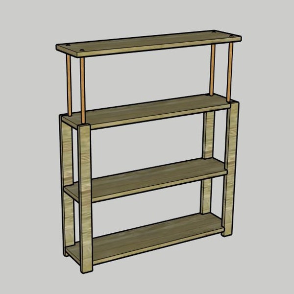 Rustic Metal and Wood Console Table PDF Printable Woodworking Plans