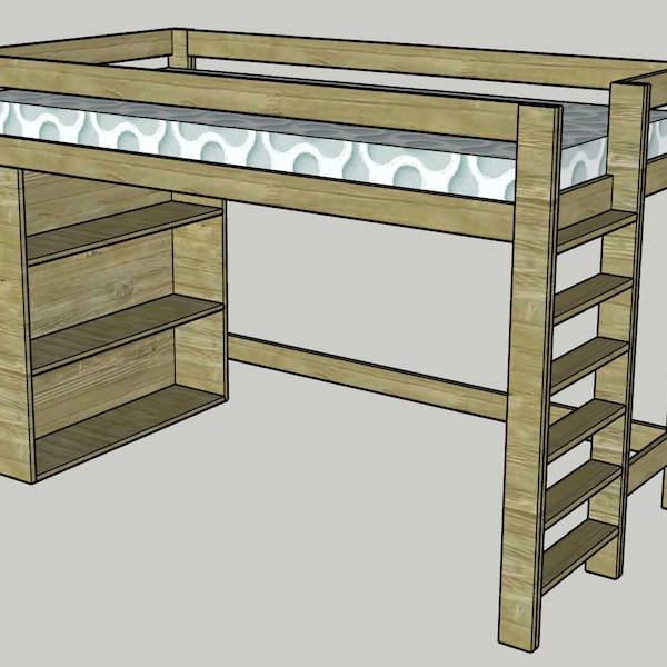 Loft Bed Plans Etsy
