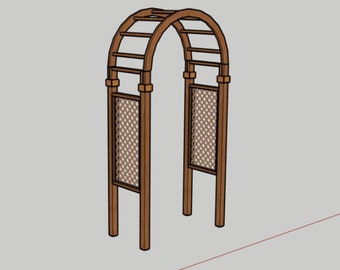 Garden Arbor Arch PDF Printable Woodworking Plans