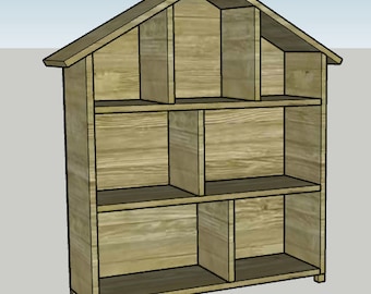 How to build a DIY dollhouse bookshelf