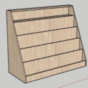 DIY Montessori front-facing bookshelf Woodworking PDF Plans Printable