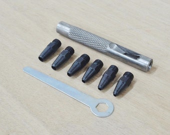 9pcs Hole Punching Tool Leather Spacing Hole Tool Punching Leather Craft