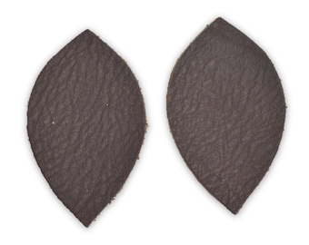 12pk-Leather Leaf Small Die Cut /"Butterlicious/" Sassy Seal Brown DIY Earrings