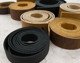 Genuine Oil-Tanned Cowhide Leather Strap Blanks – DIY Purses, Jewelry, Collars & Crafts