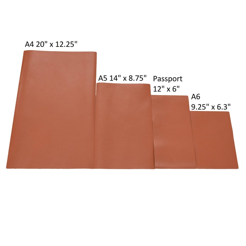 Journal Cover A5 Out of Sight Sienna Brown Twist /& Shout 14 x 8.75 Cowhide Leather 3 12-4 oz