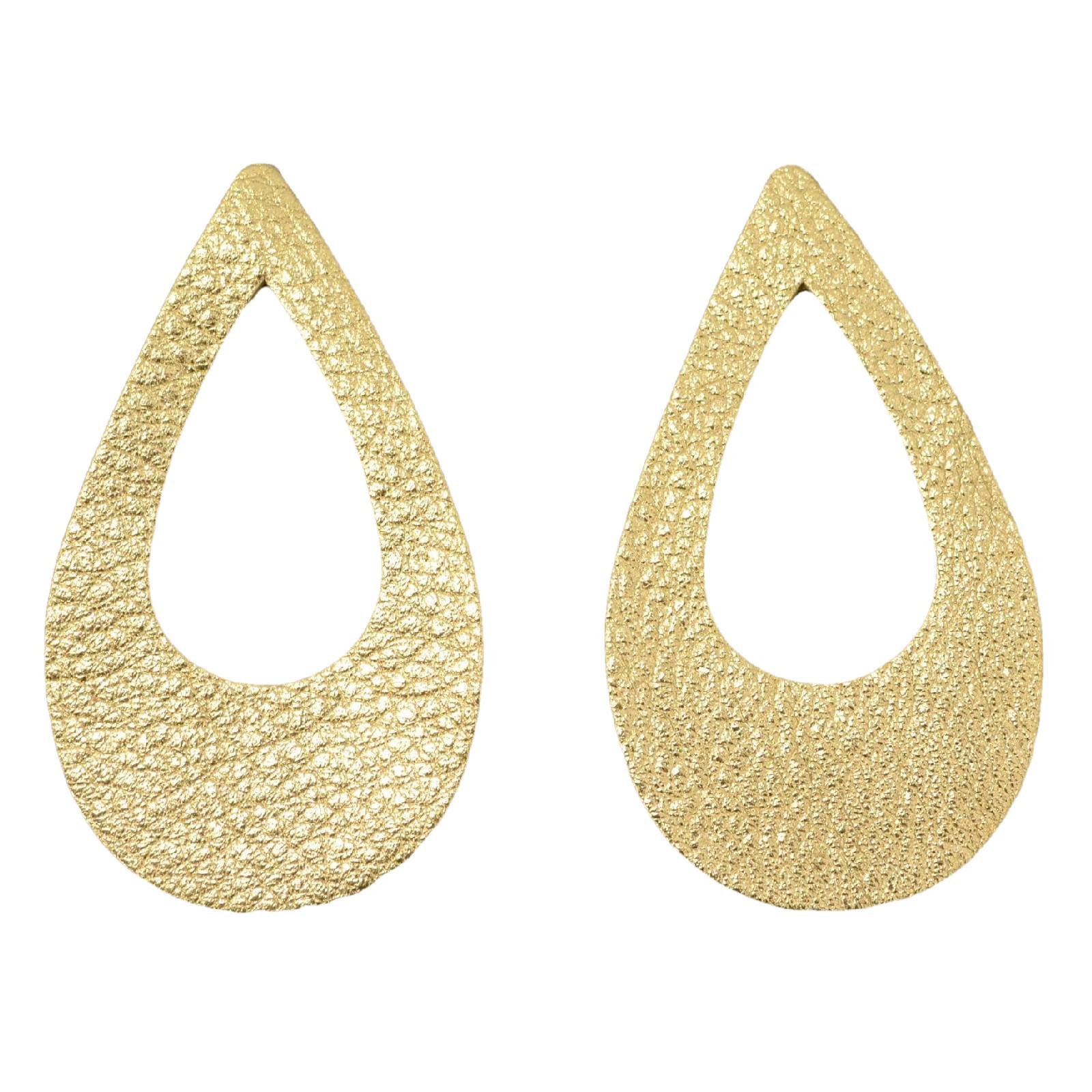 12pk-Leather Teardrop Mini Die Cut Showgirl Pink Metallic /"Vegas/" DIY Earrings