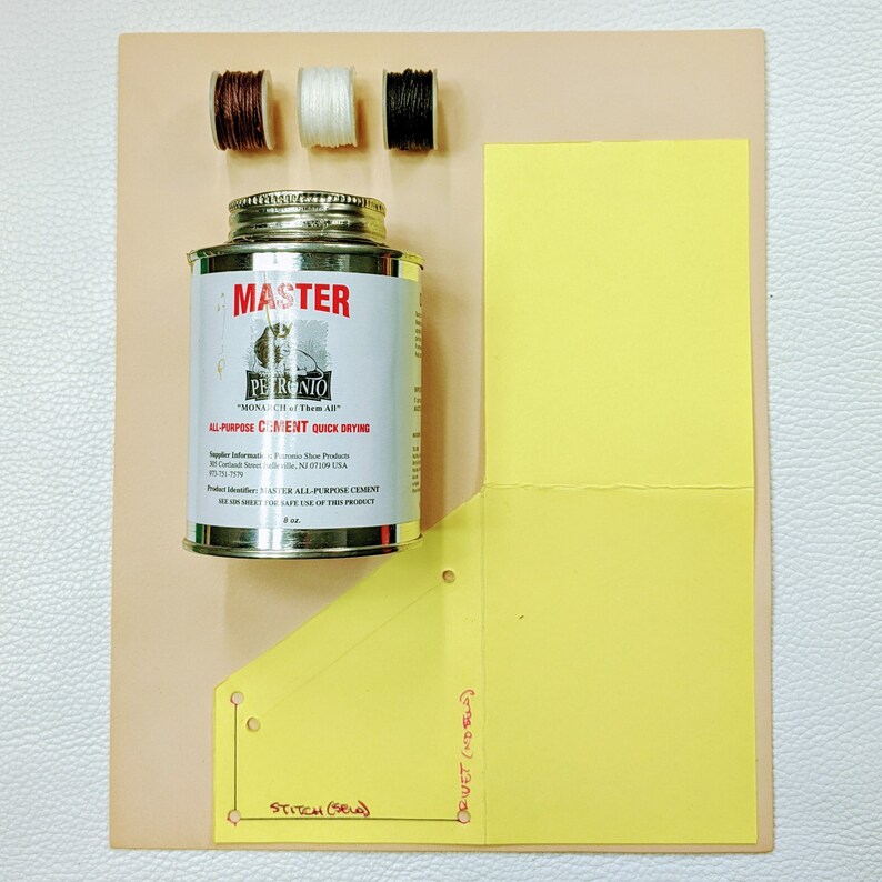 Make Your Own Leather Wallet Kit Leatherworking Kit DIY Kit Etsy