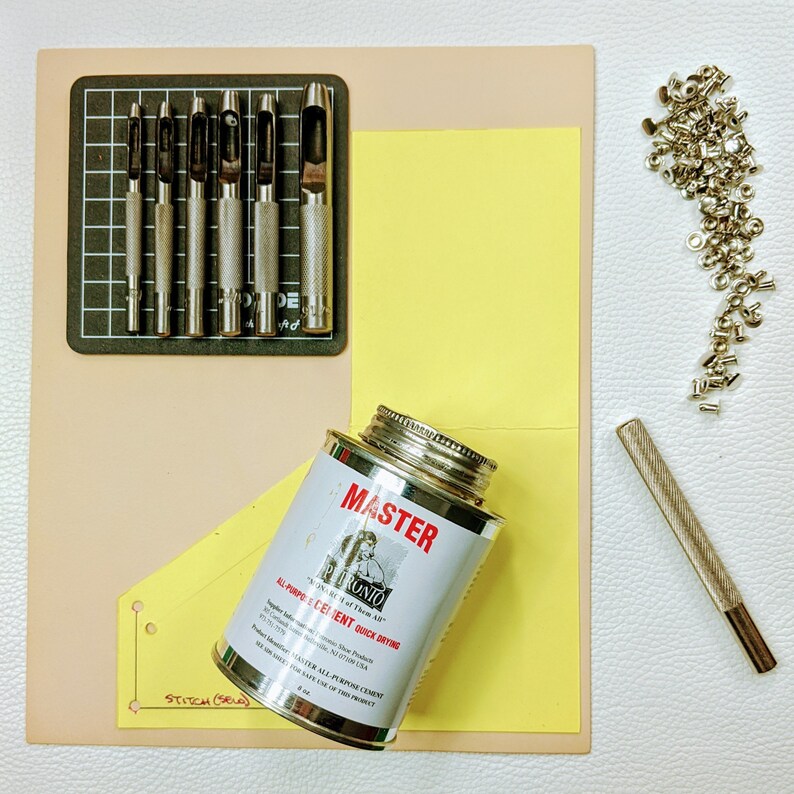 Make Your Own Leather Wallet Kit Leatherworking Kit DIY Kit Etsy