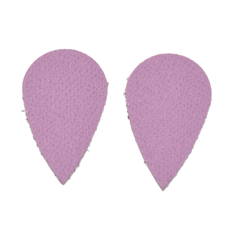 Leather Earrings Teardrop Mini Die Cut 12pk Saffiano Iced Lilac Frosty /& Fiery DIY