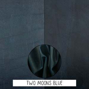 Bison Buffalo Leather Sheets Rustic Bold Colors USA Made for Crafts Two Moons Blue