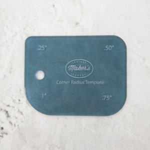 Leather Corner Radius Template – Acrylic Cutter Guide, DIY Leatherwork ...