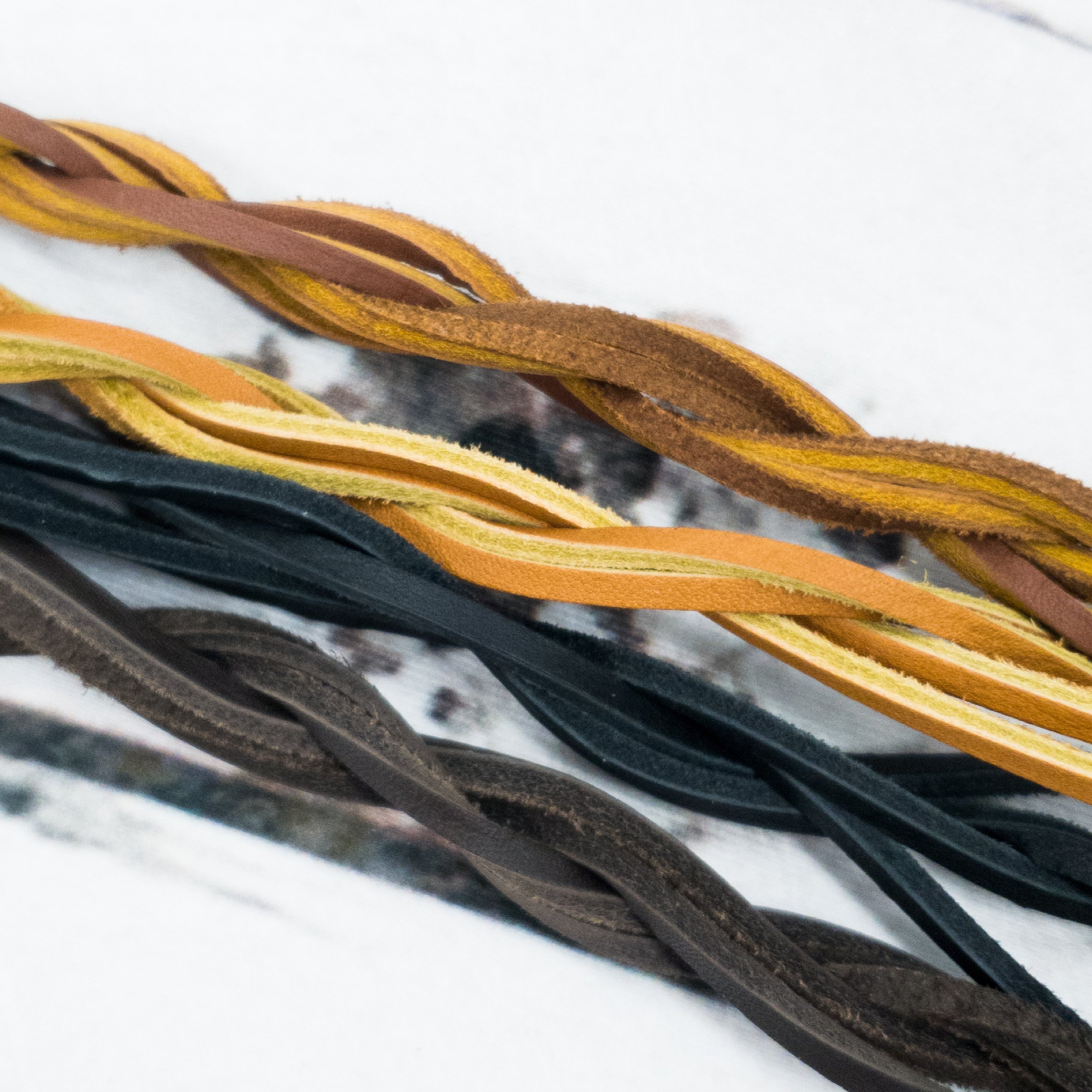 Genuine Leather Laces - Single Lace for Boots, Moccasins, Shoes,…