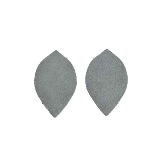 Leather Earrings Teardrop Large Die Cut 12pk /"Cali/" Yosemite Groovy Grey DIY