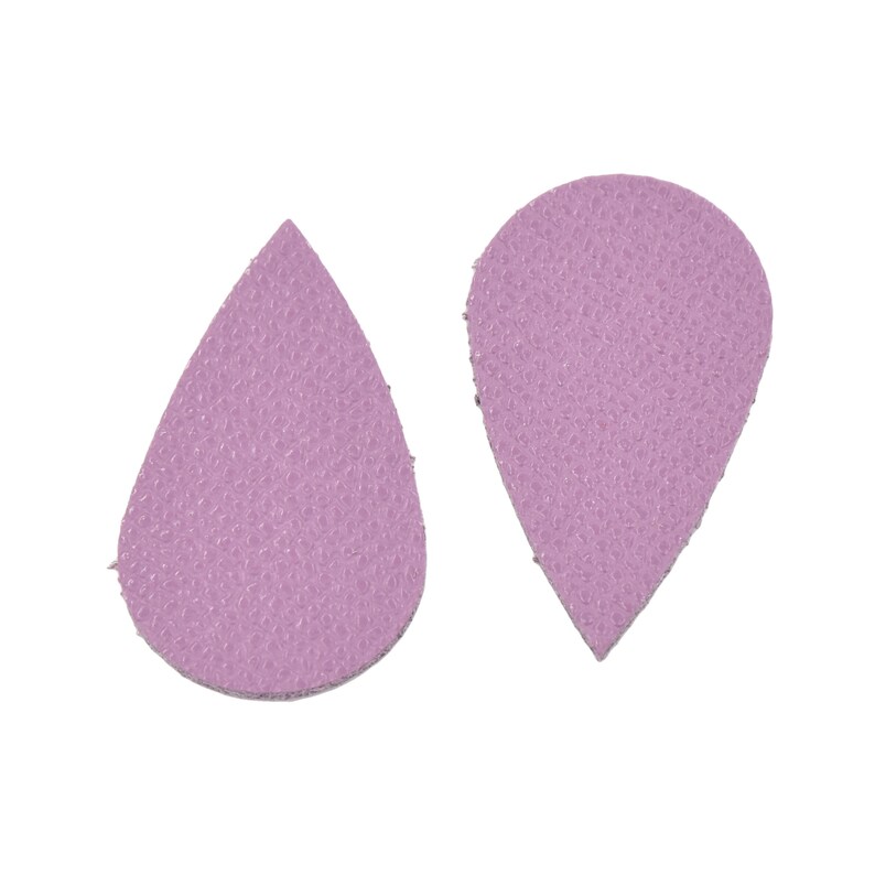 Leather Earrings Teardrop Mini Die Cut 12pk Saffiano Iced Lilac Frosty /& Fiery DIY