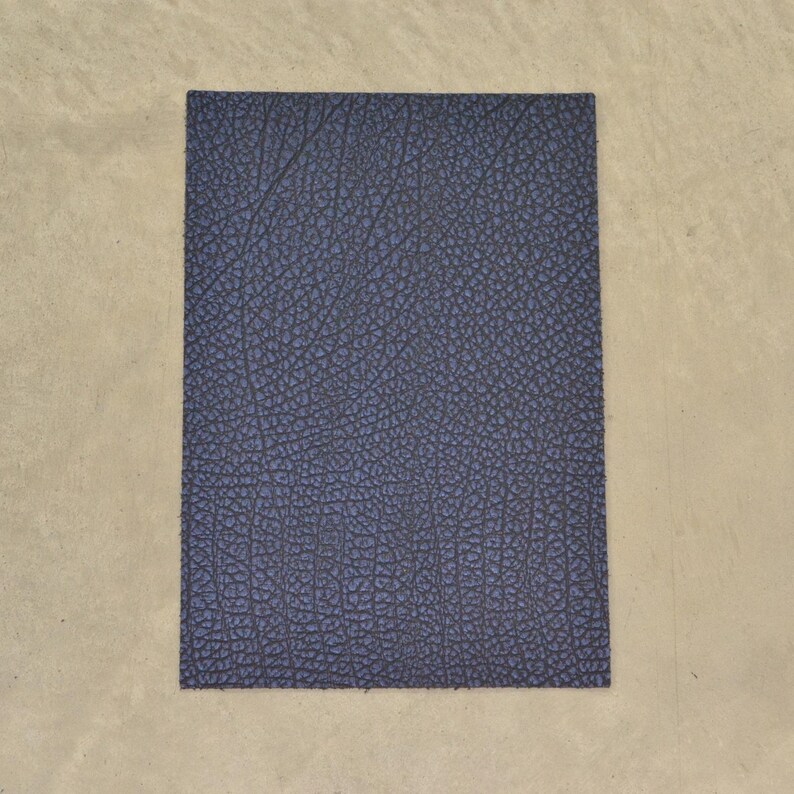 Journal Cover A6 MidoriTravelers Metallic Blue 9.25 x 6.3 3-4 oz Cow Leather DE-67340 Sec. 7,Shelf 7,C