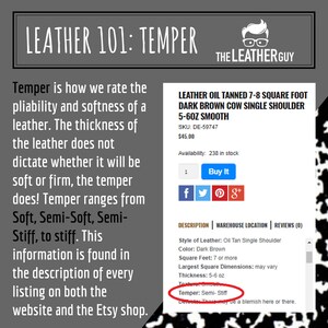Bison Buffalo Leather Sheets Rustic Bold Colors USA Made for Crafts bild 9