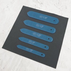 Makers Supply / Strap End / Template Set / Belt / Purse Strap / Costume Accents / Cosplay / English Point / Durable Tools / Leatherworking
