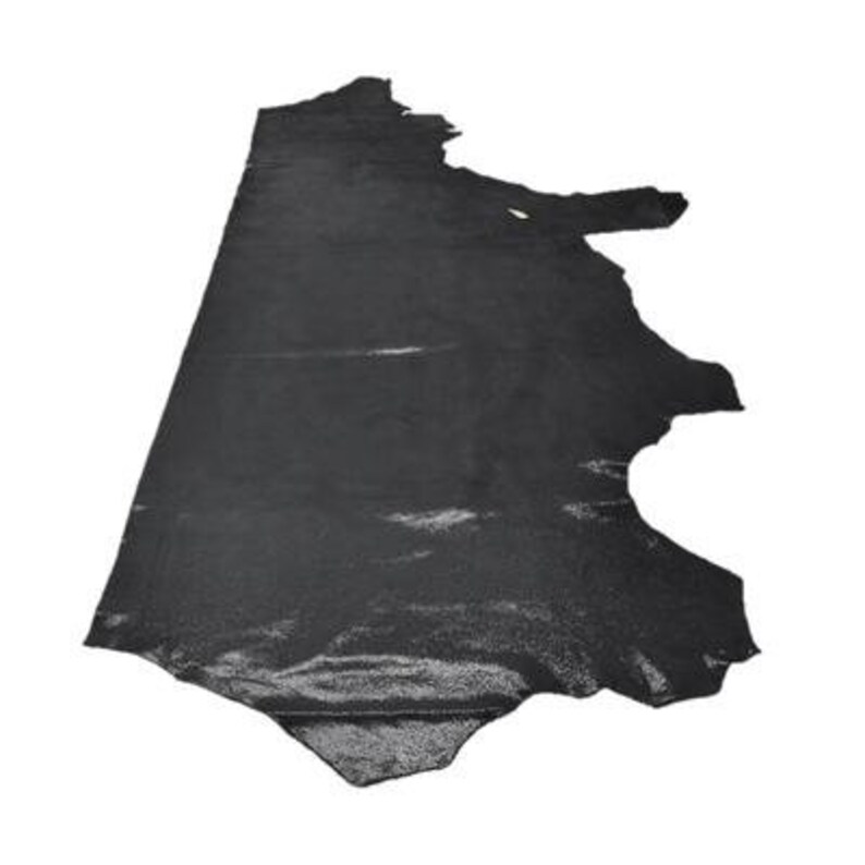 Metallic Black Stingray Fashionista 26.3 Sq Ft 3 oz Leather Cow Side