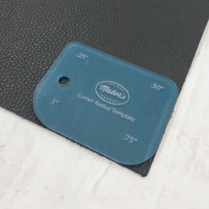 Leather Corner Radius Template – Acrylic Cutter Guide, DIY Leatherwork