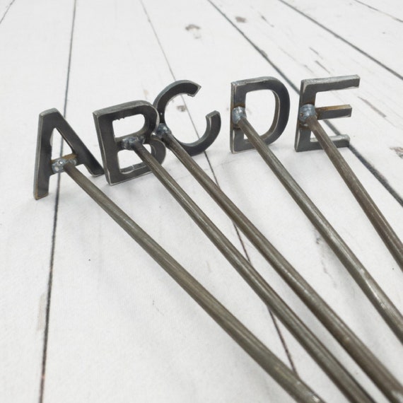 Branding Irons / Grilling / Wood Burning / Western Alphabet / USA Made /  Steel / 2 Tall / Handcrafted / Farmhouse / Food / Stamp / Custom 