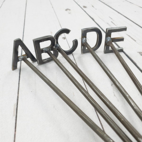 Branding Irons / Grilling / Wood Burning / Western Alphabet / USA Made / Steel / 2" Tall / Handcrafted / Farmhouse / Food / Stamp / Custom