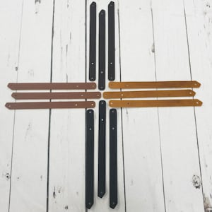Genuine Leather / Earth Toned Keychain Blanks / 10 Pack / Stampable / Customize / Groomsmen Gifts / Cowhide / Oil Tan / Wedding Favors / DIY