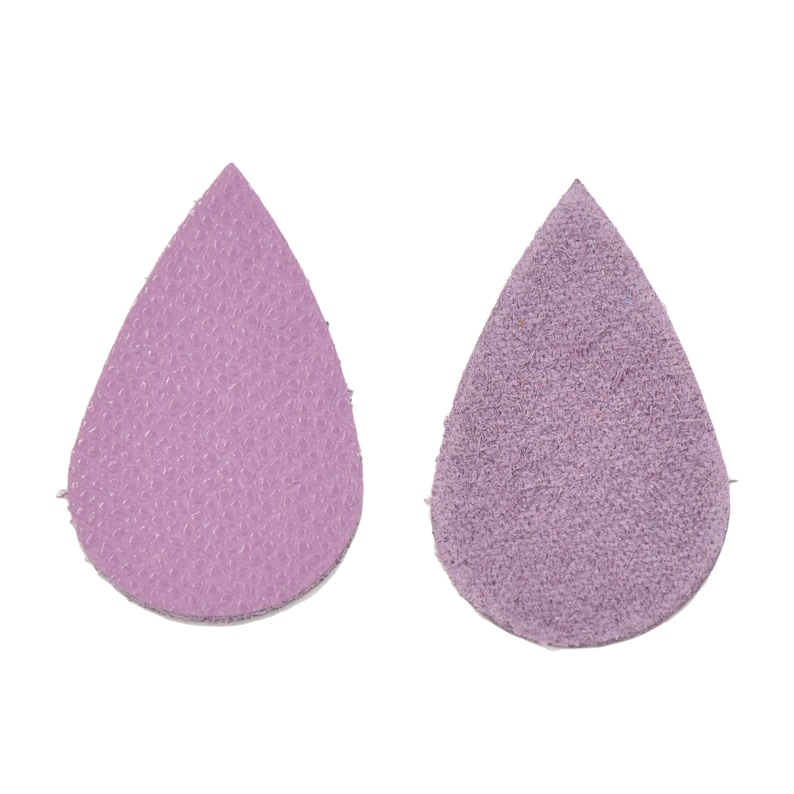Leather Earrings Teardrop Mini Die Cut 12pk Saffiano Iced Lilac Frosty /& Fiery DIY