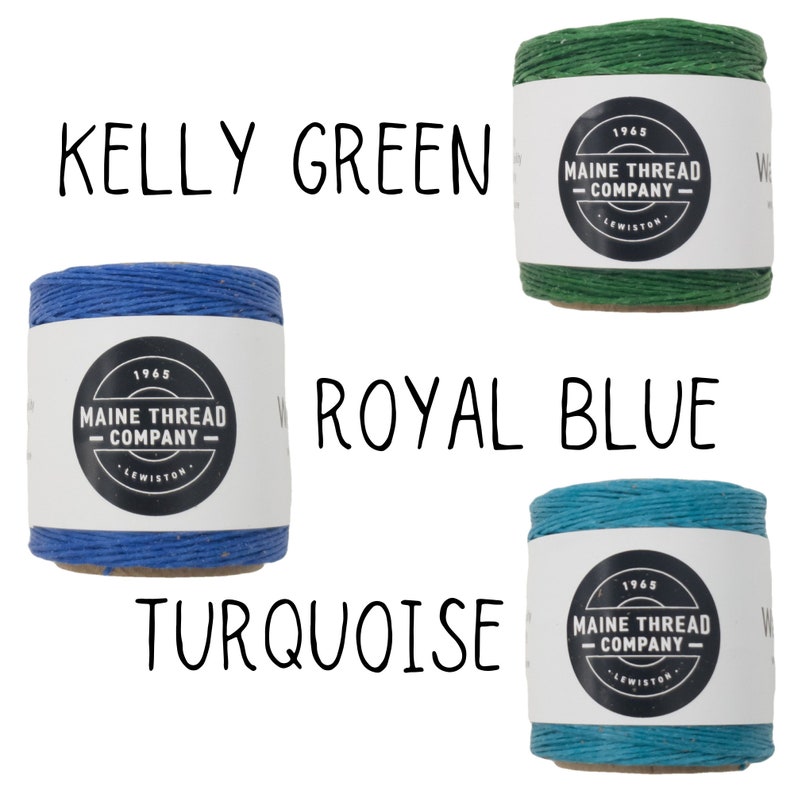 Maine Thread Company / Spooled Thread / 70 Yards / Waxed Etsy