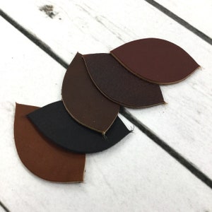 Oil Tanned Medium Leaf Cowhide Leather Blanks for Stamping Tags and Jewelry