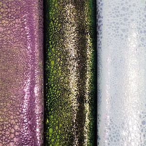 Mermaid Color Shifting / Holographic Slick / Genuine Leather / Real Cowhide / Leather Sheets / Fairytale / Metallic Finish / Raw Materials