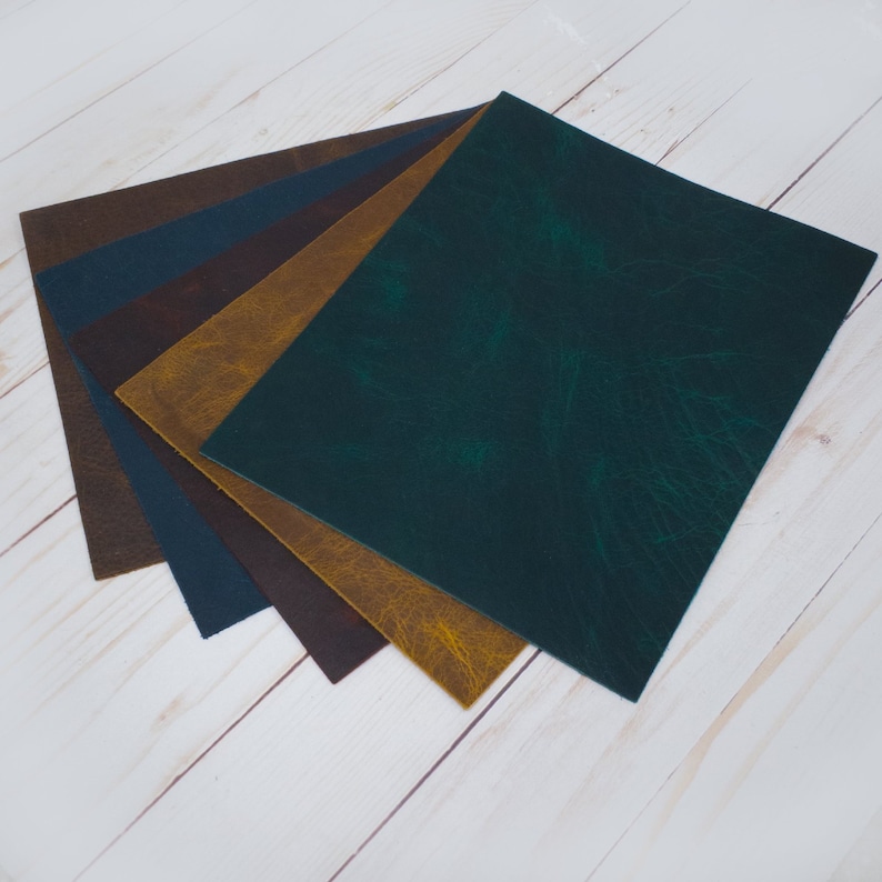 Bison Buffalo Leather Sheets Rustic Bold Colors USA Made for Crafts bild 1