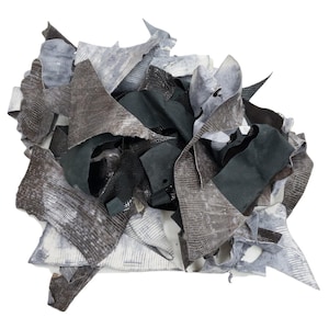 Ring Lizard Leather Scraps – 1–2 oz Mixed Color Remnant Bag, Genuine Reptile Leather for Crafts, Inlays, Wallets, Jewelry, Small Projects