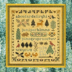 Antique Evergreen Sampler PDF
