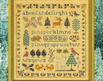 Antique Evergreen Sampler PDF