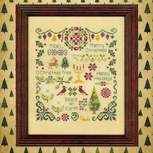 Antique Christmas Sampler