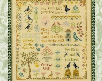 Antique Bird Sampler