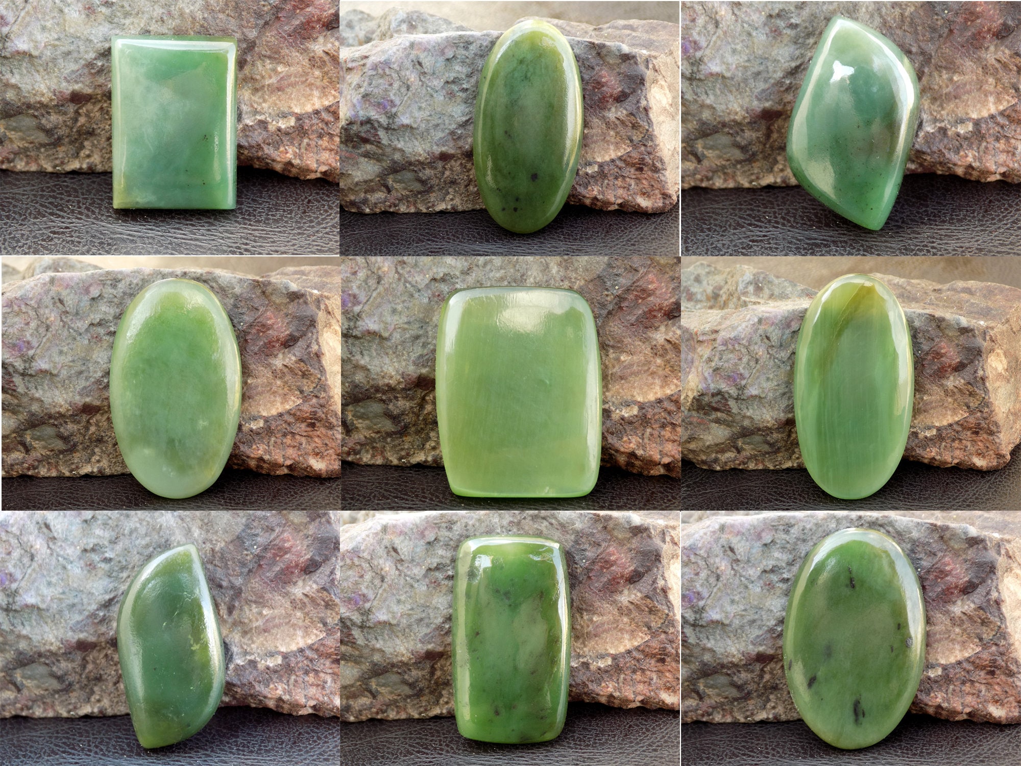 Natural Serpentine Gemstone Green Serpentine Cabochon Etsy