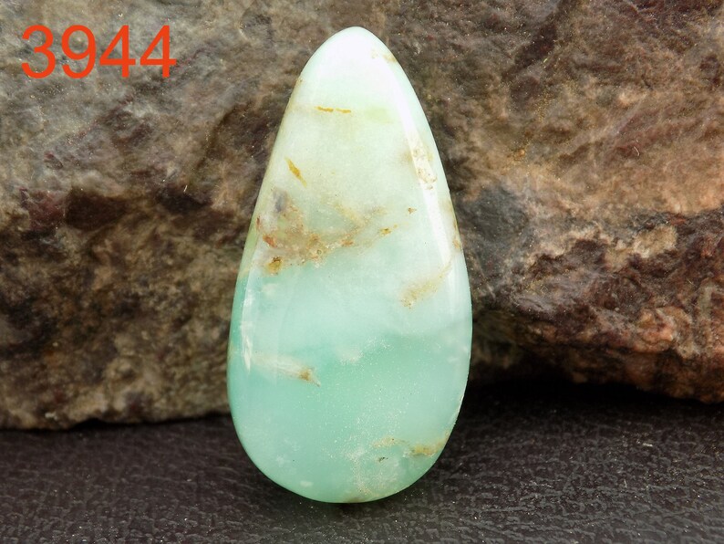 Chrysoprase Gemstone Green Chrysoprase Cabochon Natural Semiprecious Gemstone