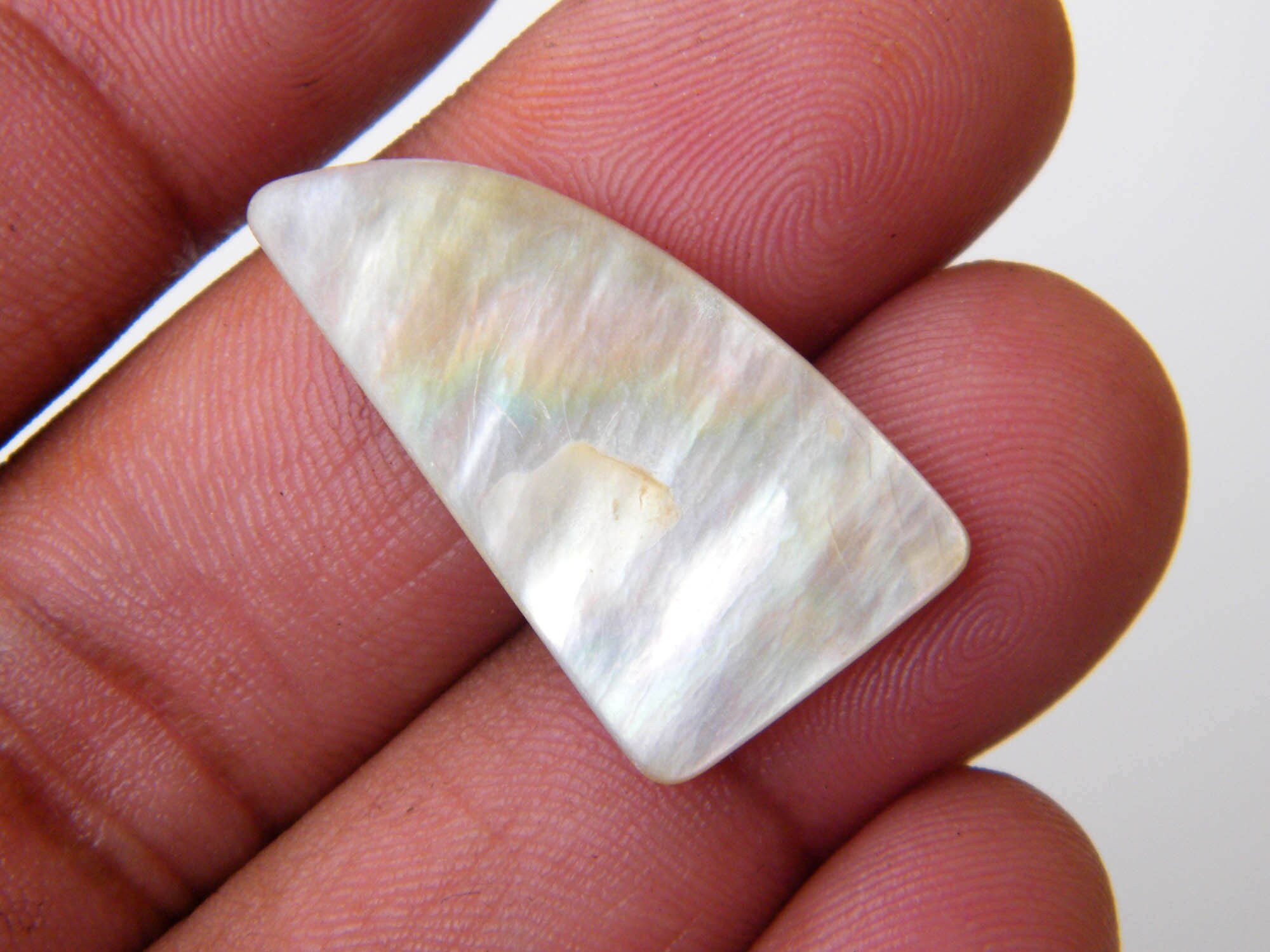 Biwa Pearl Cabochon Ivory White Pearl Freshwater Biwa Pearl Etsy