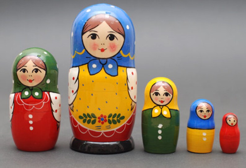 russian nesting dolls etsy