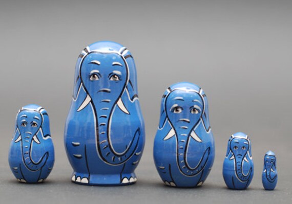elephant nesting dolls