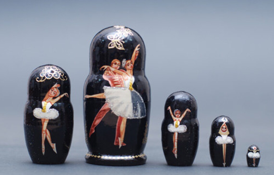 Ballet The Nutcracker Tschelkunchik Nesting Dolls matryoshka Etsy