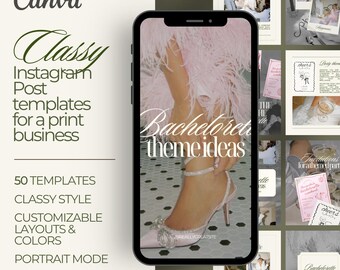 Classy Instagram Post Templates: Print Business Canva Layouts
